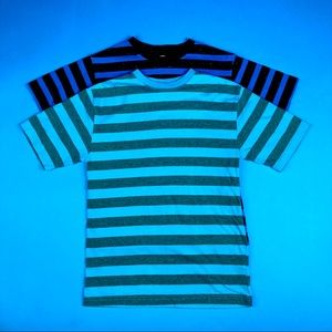 Boys size 10/12 Faded Glory 2 striped Tshirts set
